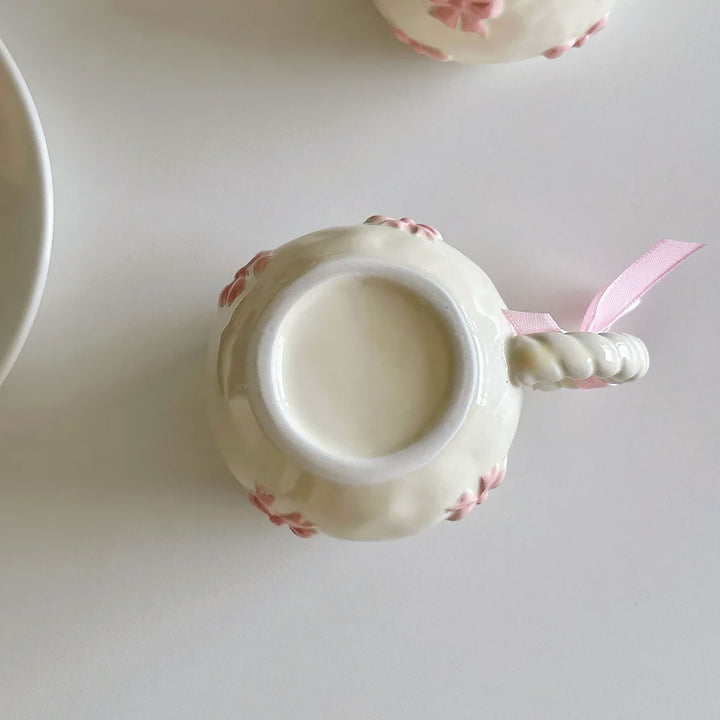 Band-embellished ceramic mug – Handmade elegance for coffee and tea lovers | Stornfield