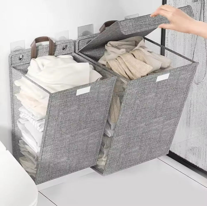 Stornfield | Wall-mounted folding laundry basket