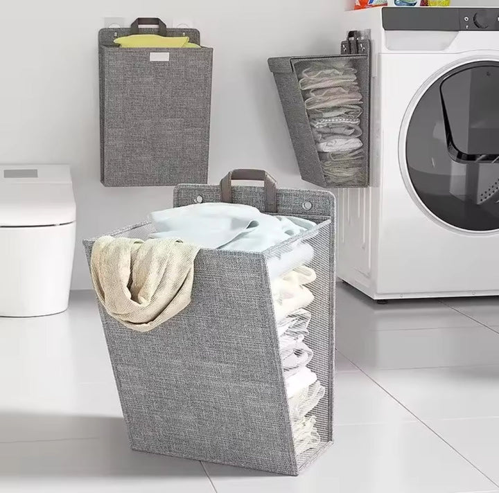 Stornfield | Wall-mounted folding laundry basket