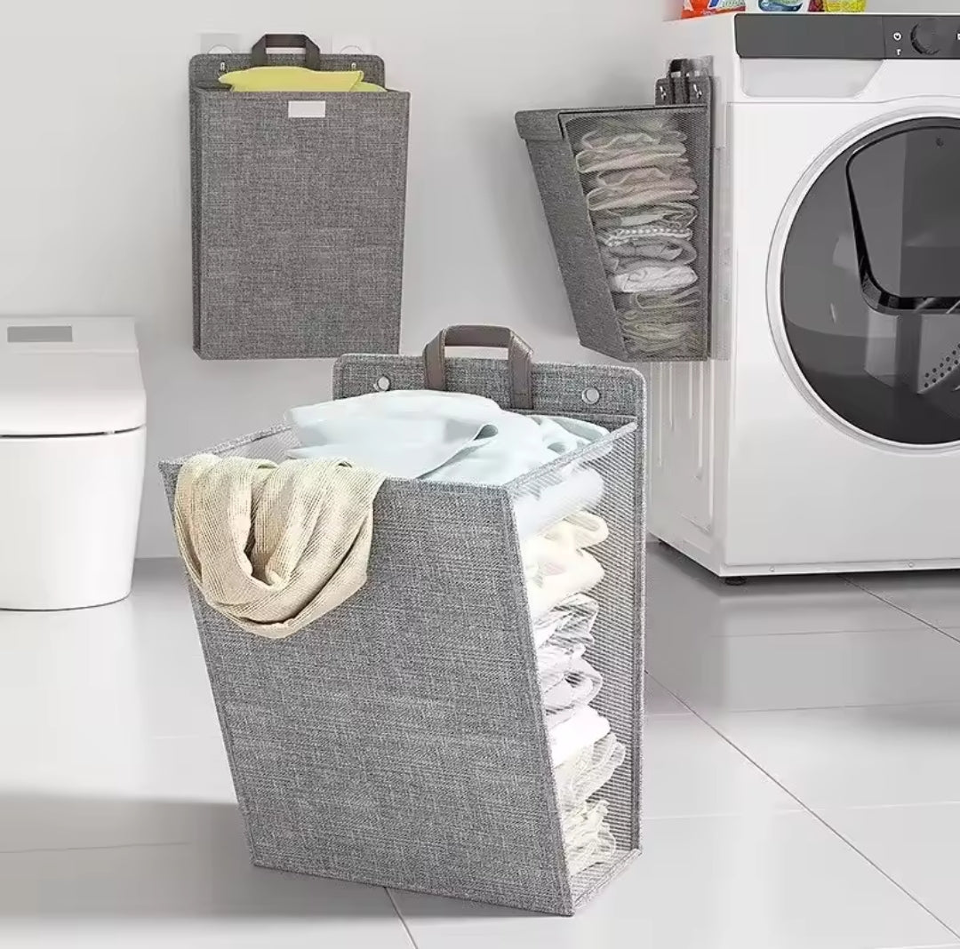 Stornfield | Wall-mounted folding laundry basket