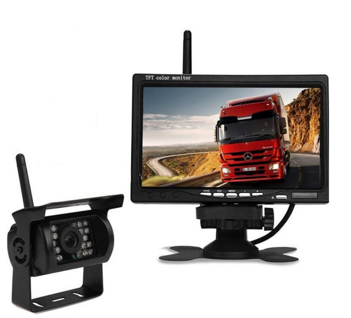Stornfield | Trailer Truck RV Wireless Backup Camera System with 7" Screen & Wide-Angle View