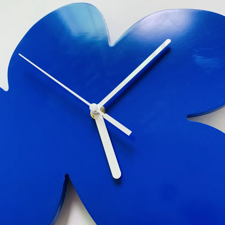 Stornfield | Small Geometric Blue Wall Clock