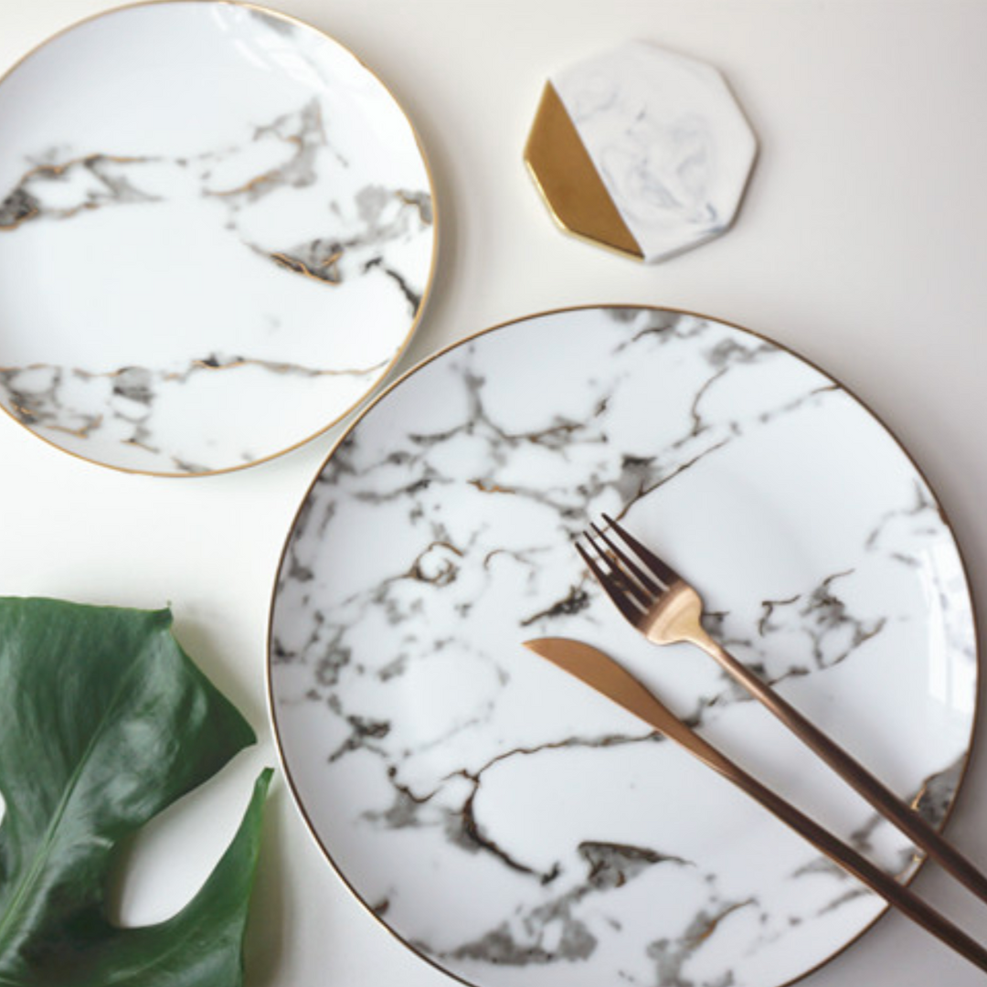 Marble Plate 2-Piece Set Stornfield