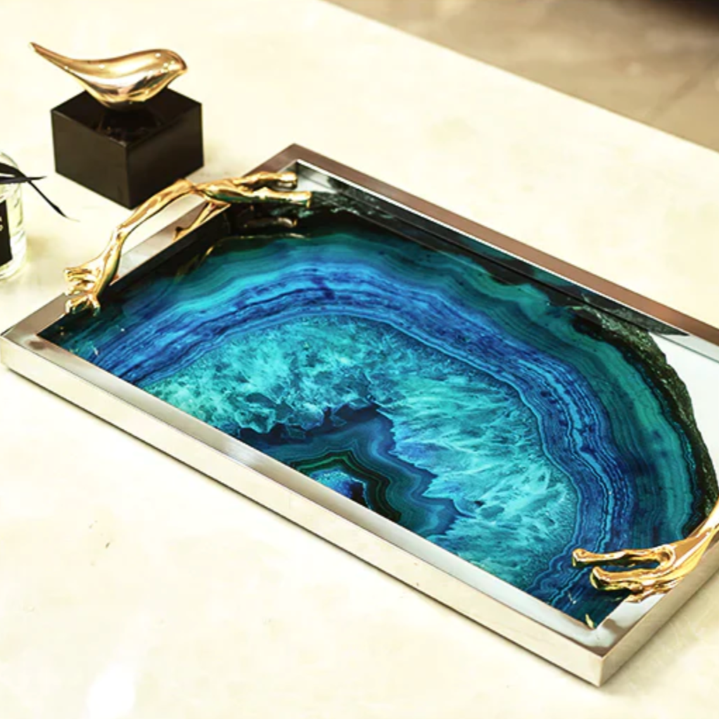 Blue Agate Tray Stornfield