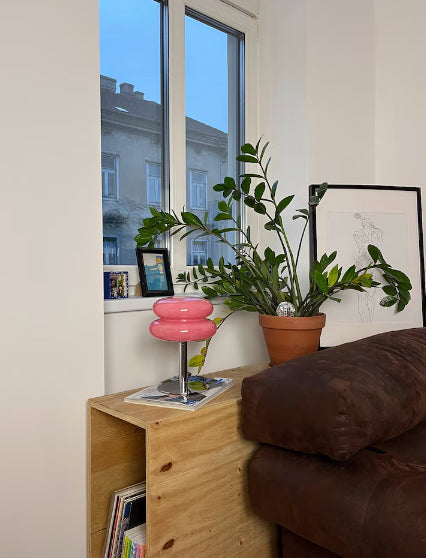 Stornfield | LueurRose – Retro Table Lamp with Dimmable LED and USB