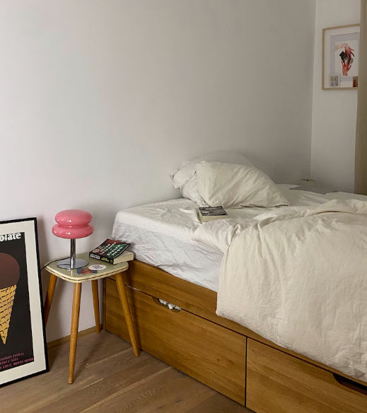 Stornfield | LueurRose – Retro Table Lamp with Dimmable LED and USB