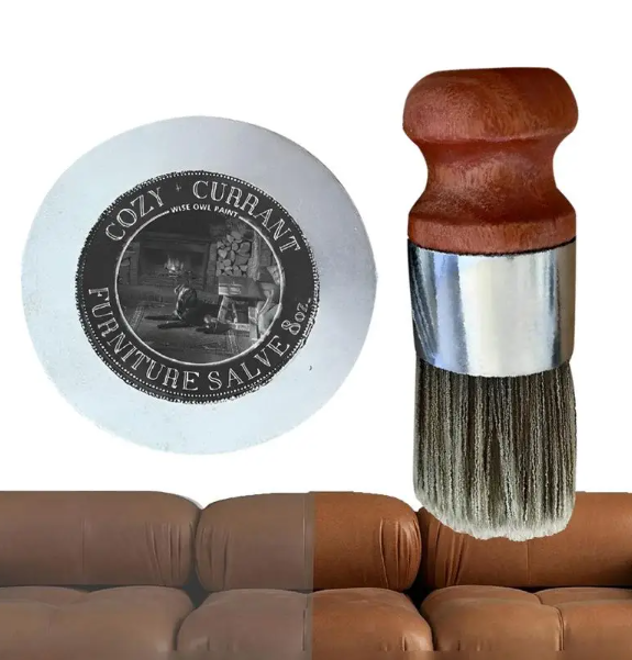 LeatherRevive | Leather furniture cream with brush wood | Stornfield
