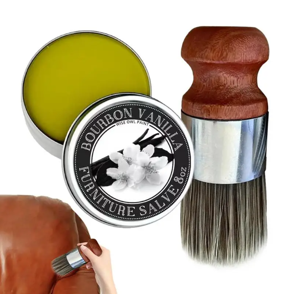 LeatherRevive | Leather furniture cream with brush wood | Stornfield