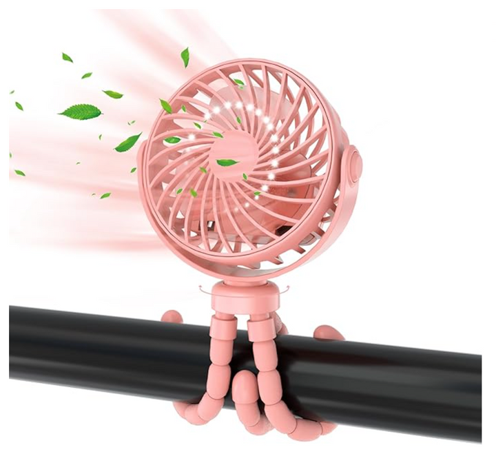 Stroller fan without rotor blades – Portable, Rechargeable & Safe for Babies | LittleChill CoolBreeze | Stornfield