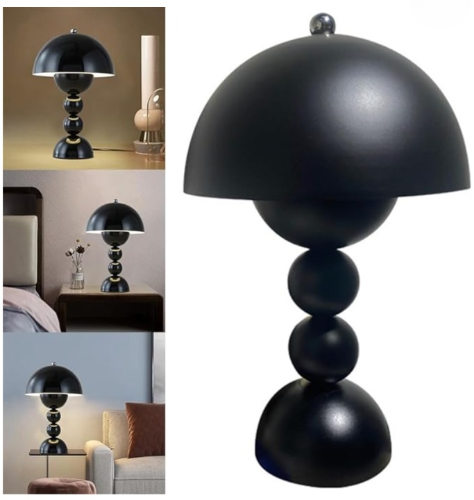 Stornfield | Dimmable Mushroom LED Table Lamp | USB Rechargeable