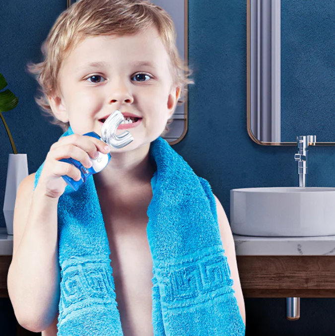 U-shaped children's toothbrush | Fun, Quick, Gentle Clean | Stornfield