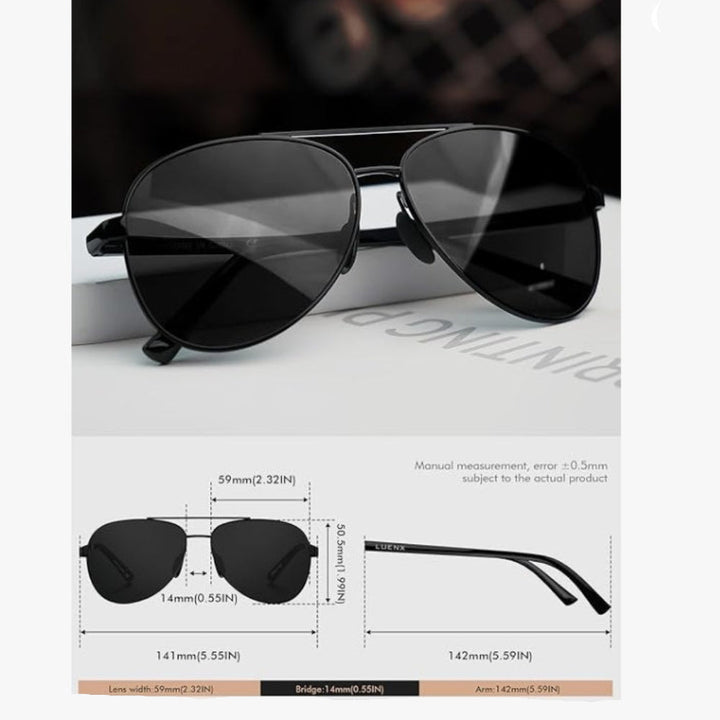Pilot glasses with polarized lenses | Stornfield