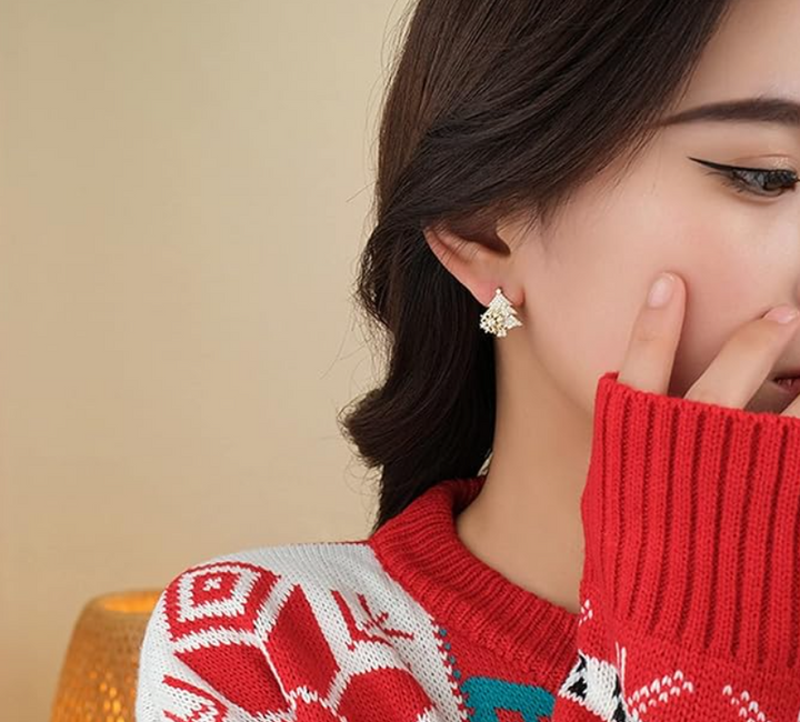 Rotating Christmas Tree Earrings | Stornfield