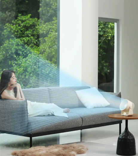 Luna Wall and Desk Fan – Wireless Whisper-Quiet USB-C Fan with 3 Speeds | Stornfield