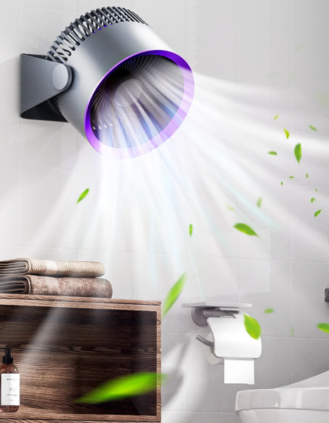 Luna Wall and Desk Fan – Wireless Whisper-Quiet USB-C Fan with 3 Speeds | Stornfield