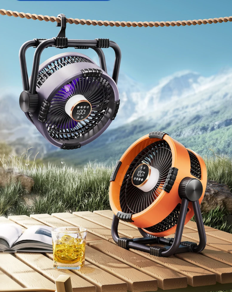 Riley 3-in-1 Camping Fan with LED and Powerbank – 20,000mAh Outdoor Fan with Hook & Remote Control | Stornfield