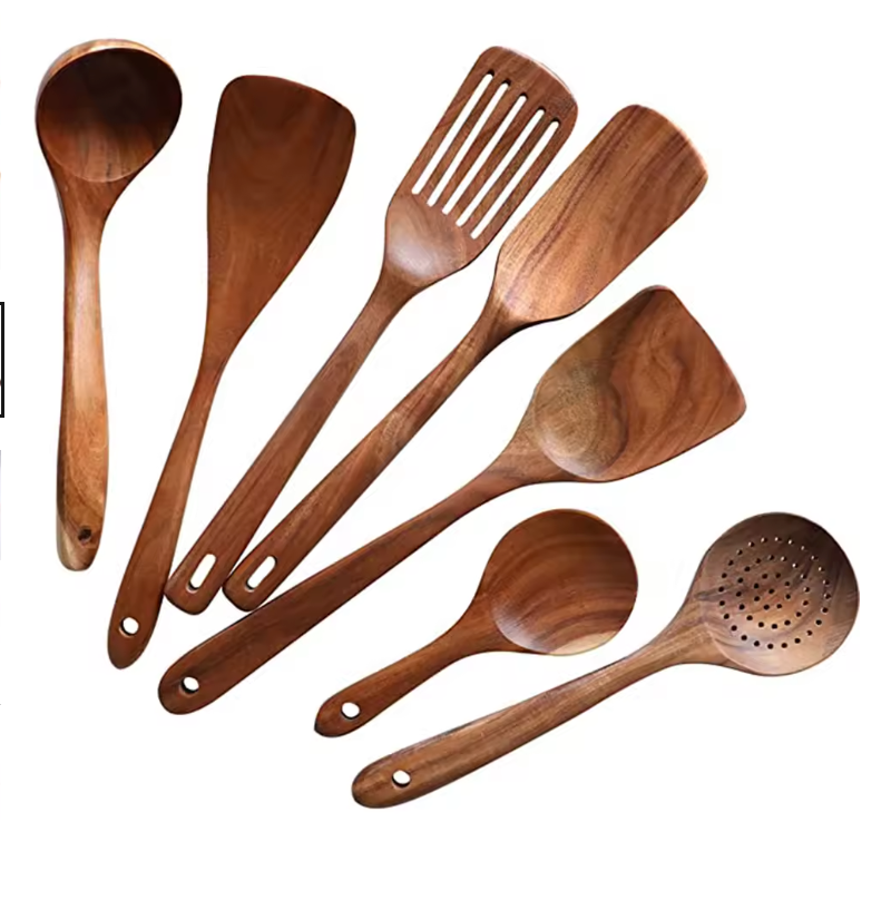 EcoWood – Luxurious wooden cookware set with Stornfield storage bucket