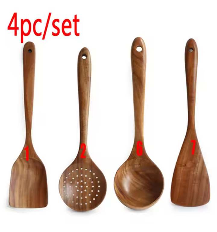 EcoWood – Luxurious wooden cookware set with Stornfield storage bucket