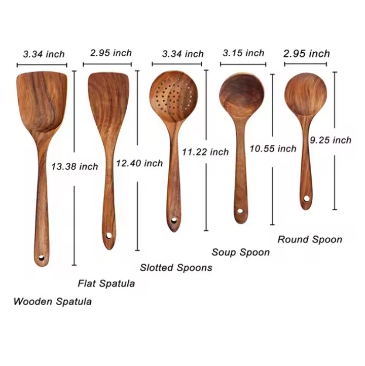 EcoWood – Luxurious wooden cookware set with Stornfield storage bucket