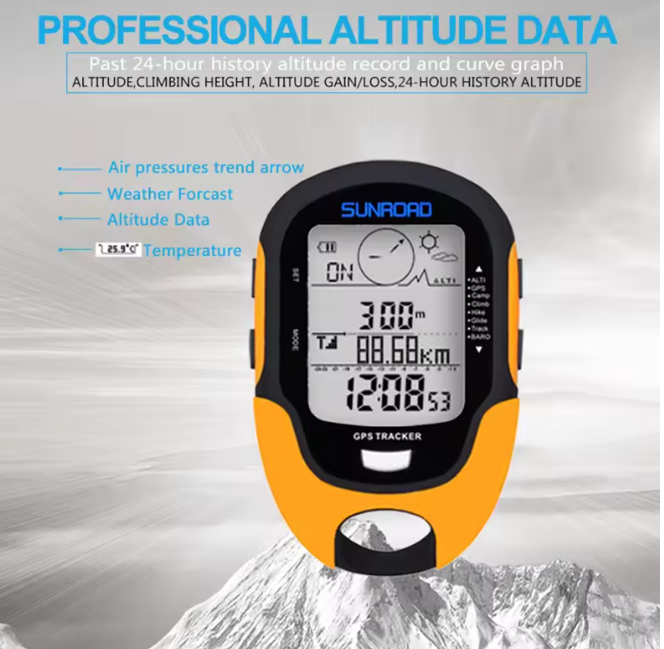 GPS Tracker Outdoor Black Orange | Stornfield