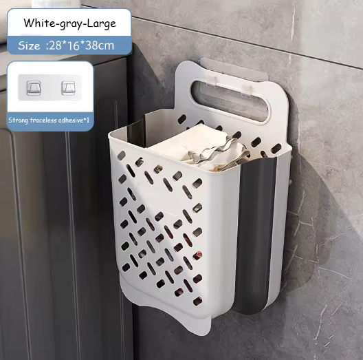 Space-saving laundry basket expandable & foldable | Stornfield
