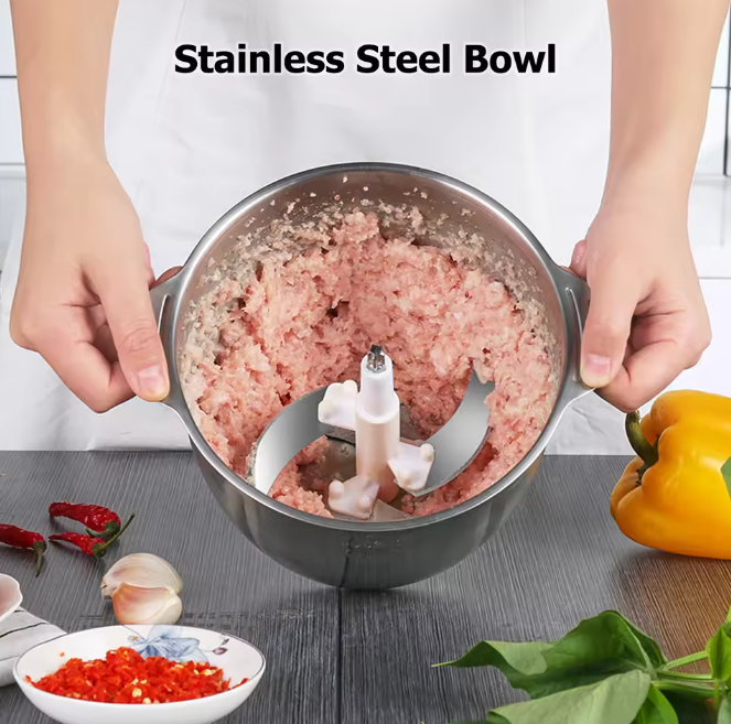 Electric Chopper 2L Stainless Steel | Stornfield