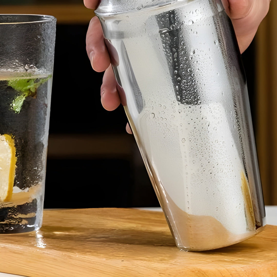 Cocktail shaker set made of stainless steel – 10-piece premium bartender set | Ideal for mixed drinks and parties | Stornfield