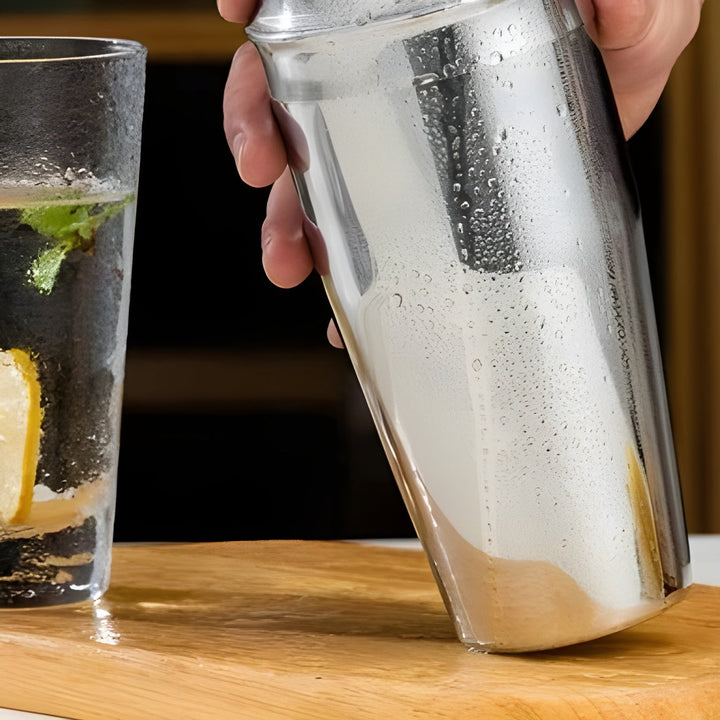Cocktail shaker set made of stainless steel – 10-piece premium bartender set | Ideal for mixed drinks and parties | Stornfield