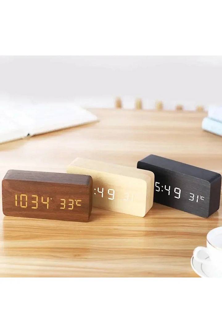 Stornfield | Wooden LED Digital Clock