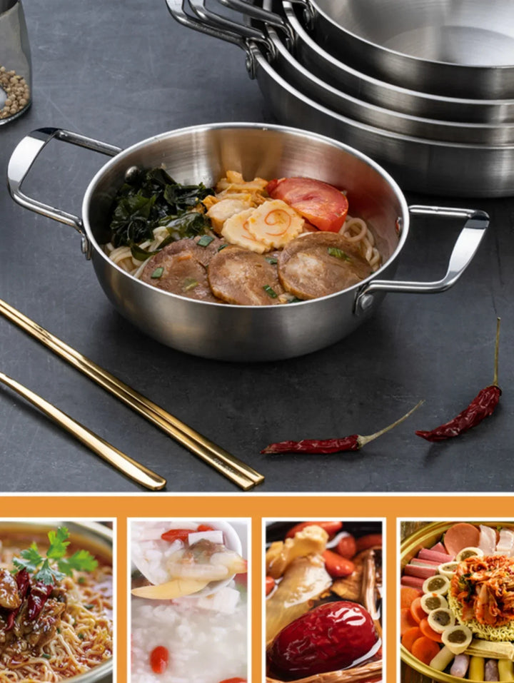 GastroPan – Stainless Steel Sauce & Paella Pan with Handle Stornfield