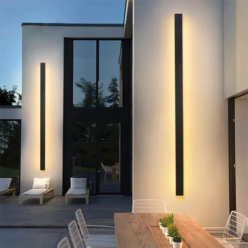 Metal and acrylic for Stornfield patio and entrance area