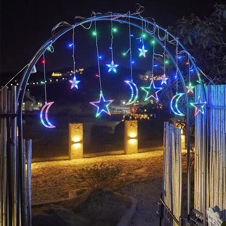 Stornfield | Solar LED Star and Moon String Light Decoration