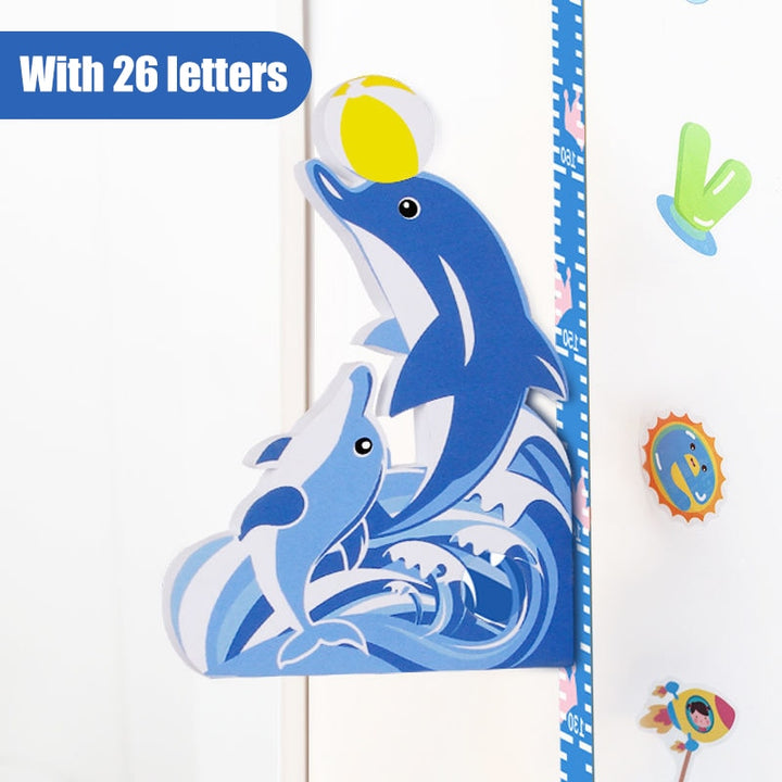 3d Cartoon Kids Height Sticker | Stornfield