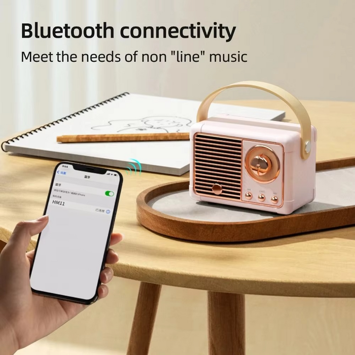 Stornfield | Vintage-Style Wireless Bluetooth Speaker with Subwoofer