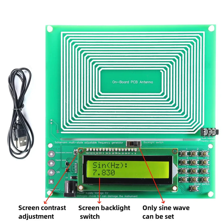 Schumann resonance frequency wave generator
