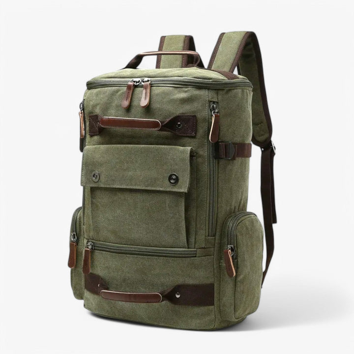 Stornfield | Vintage Canvas Backpack – Stylish & Functional with Laptop Compartment for Everyday & Adventure