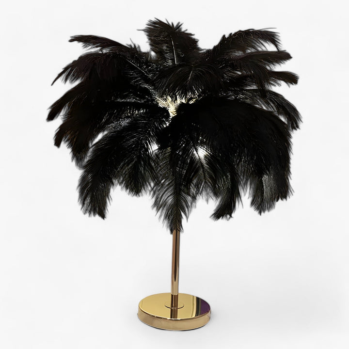 Stornfield | FeatherGlow | Touch Control Table Lamp - LED with Feathers for Weddings and Room Decor