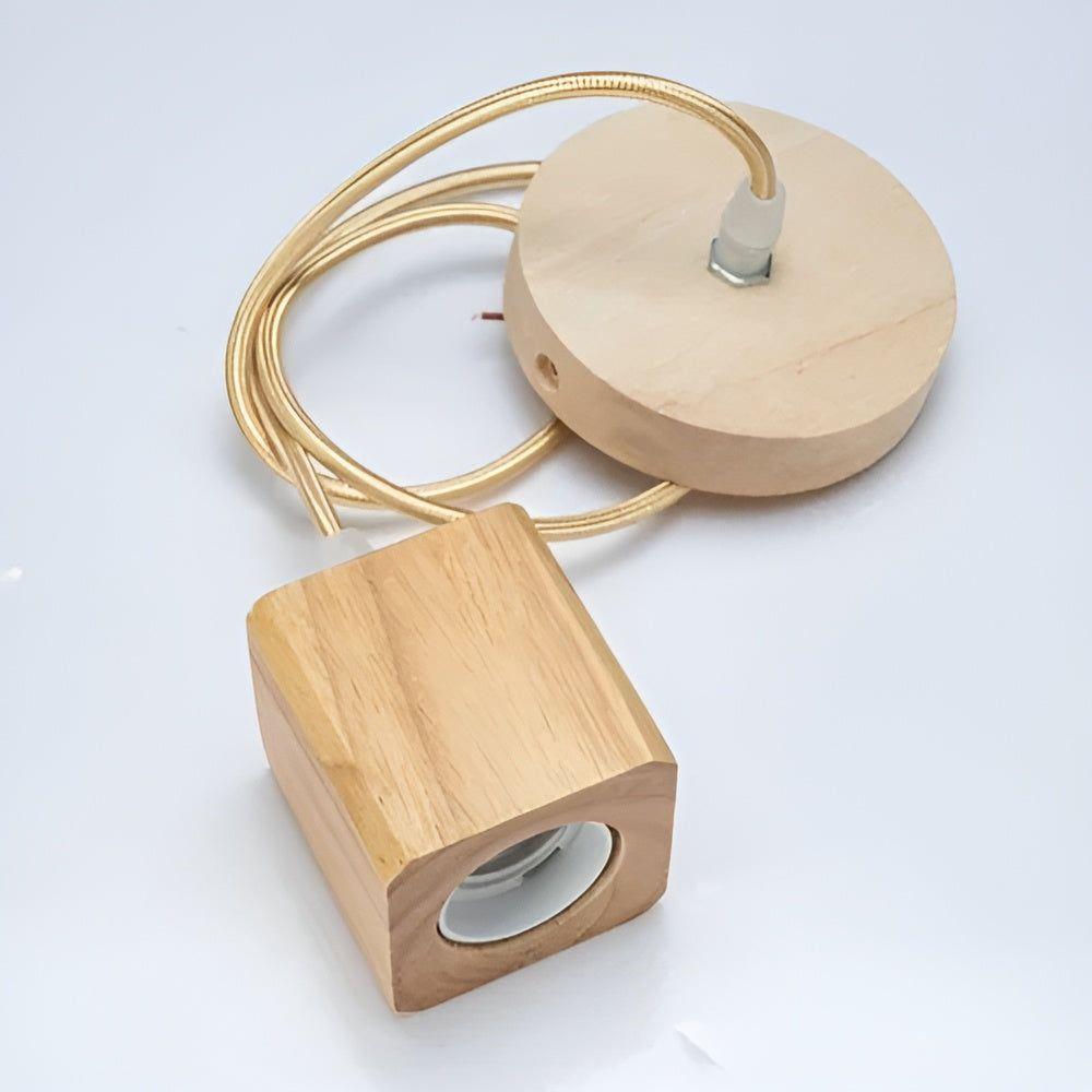 Handcrafted wooden pendant lamp with a naturally warm aura and timeless charm Stornfield