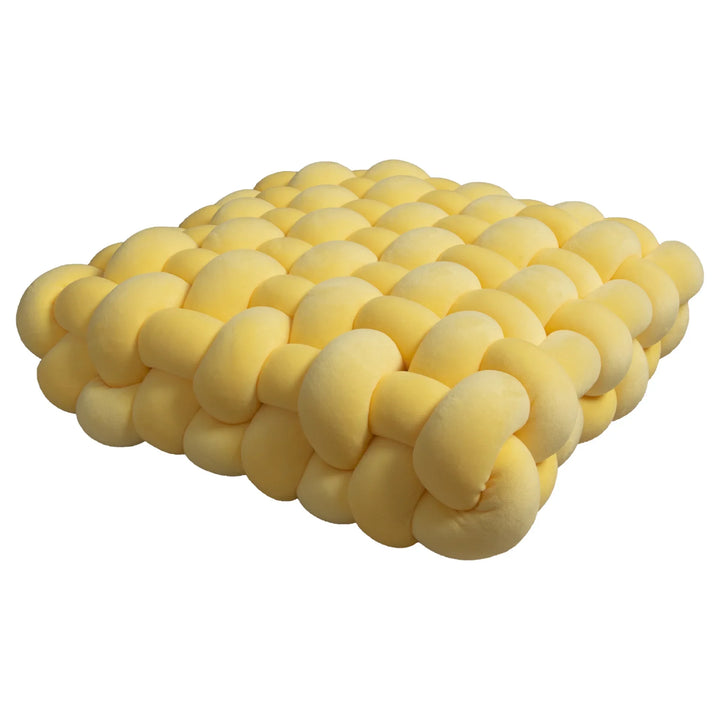 Thick woven knot cushion | Stornfield