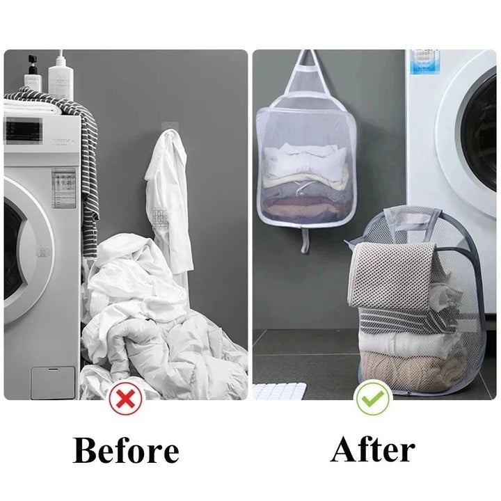 FlexiStore Foldable Hanging Laundry Basket Stornfield