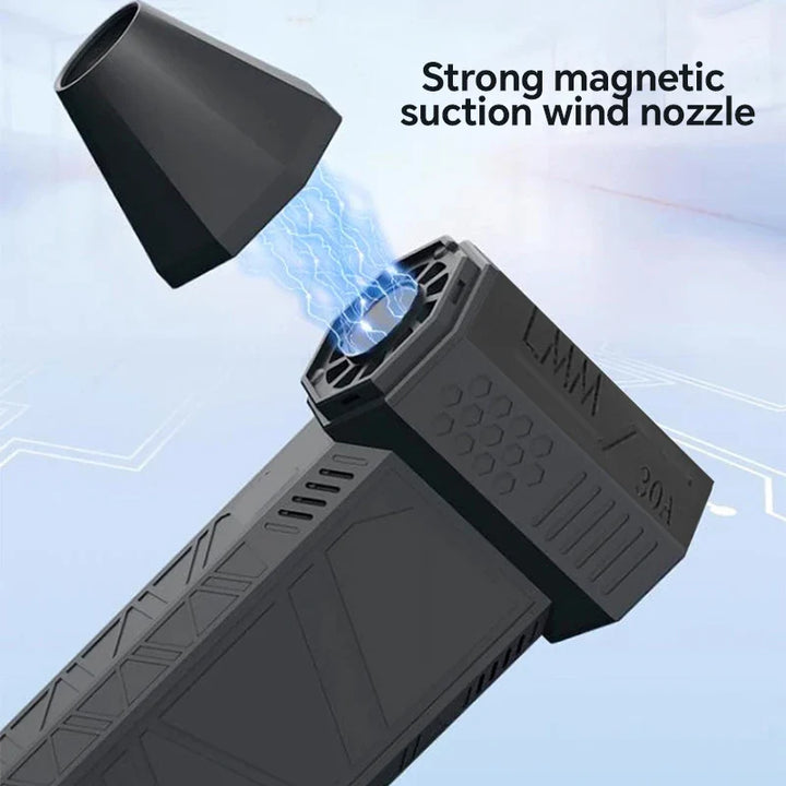 High-Speed Turbofan | Violent Fan with High Air Volume | Brushless Charging Handheld Outdoor Car Fan | Stornfield