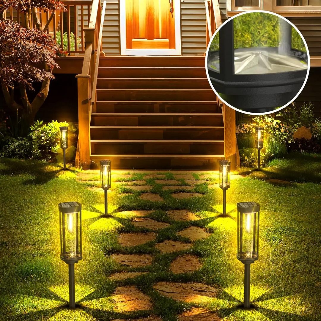 Solar garden lamp with warm LED light – Weatherproof aluminum design | Stornfield