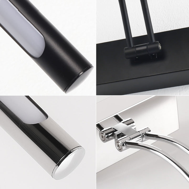 Stornfield | LED Wall Sconce 80-100cm - Modern Black/Silver Wall Lamp for Bathroom, Indoor Mounted Picture Light