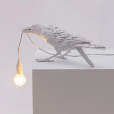 Stornfield | Modern Lucky Bird Table Lamp - Creative Resin Animal Design for Bedroom and Living Room