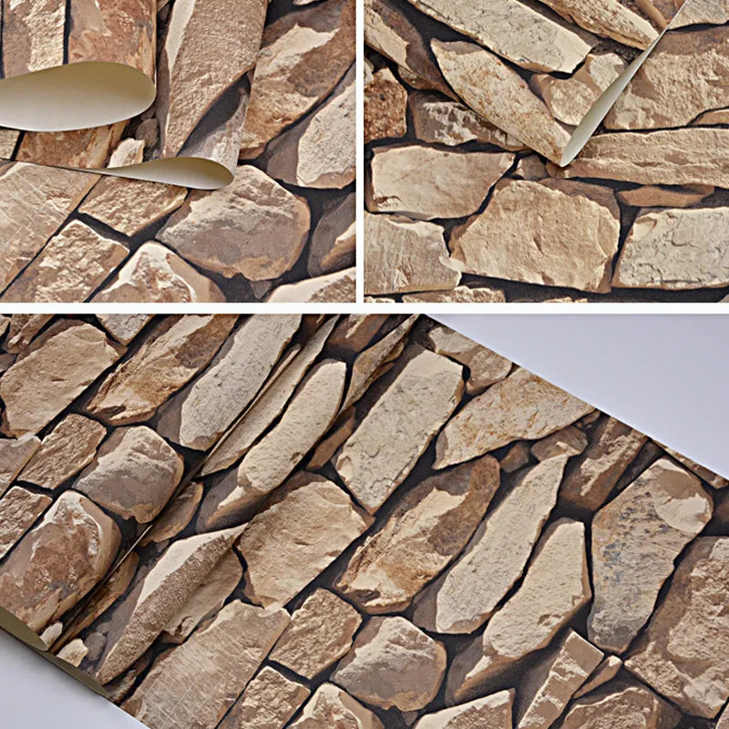 3D Stone Pattern Retro Wallpaper | Stornfield