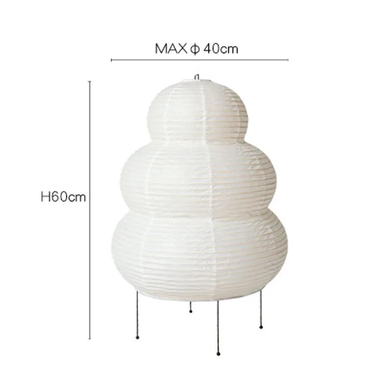 Adjustable table lamp made of rice paper, Japanese paper light for office & living room | Stornfield