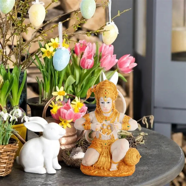 Stornfield | Hanuman Buddha Monkey God Figurine 1 Piece Southeast Asian Style Home Sculpture Lord Hanuman Statue Buddha Ornament