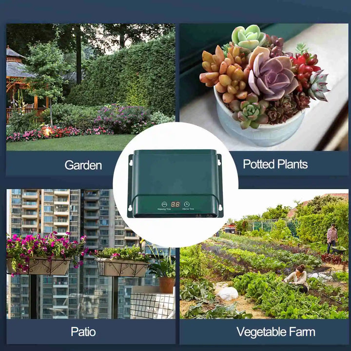 Stornfield | Solar Drip Irrigation System Kit Automatic Watering with 30 Modes & 7 Timers – AquaFlow