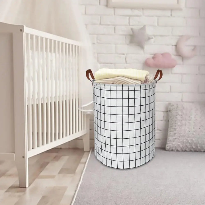 EcoStore Laundry Basket – Foldable Canvas & Linen Laundry Basket with Handles and Drawstring Stornfield