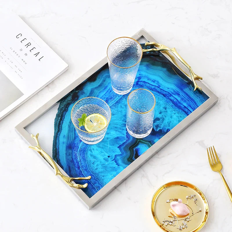 Blue Agate Tray Stornfield